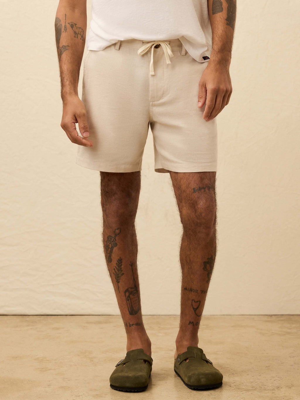 Movement™ Linen Drawstring Short - Dorset Sand