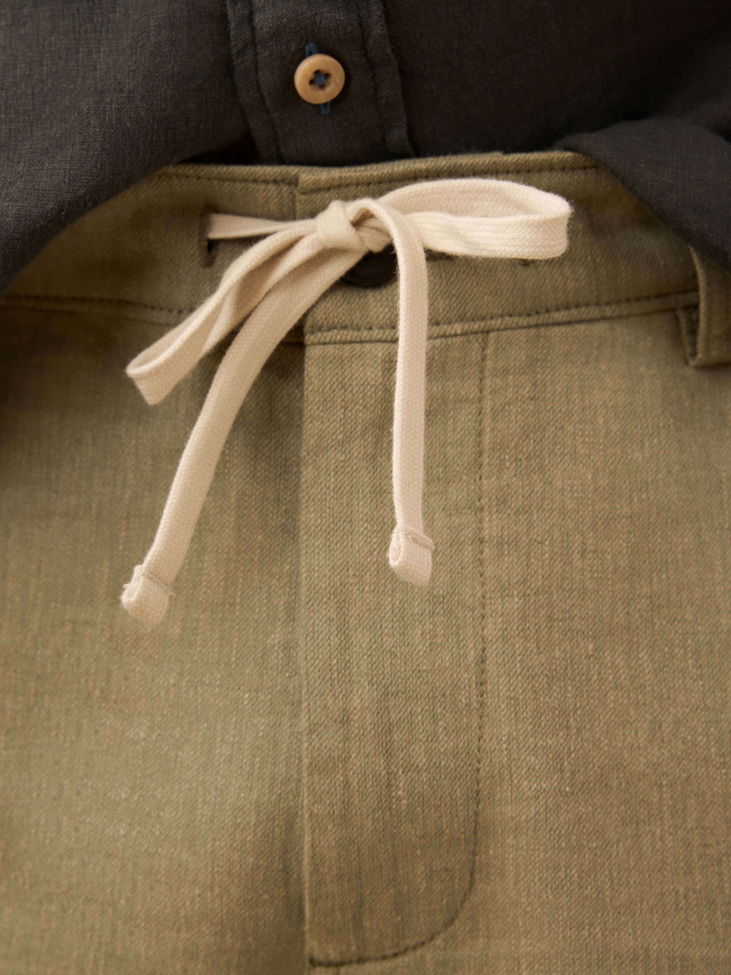 Movement™ Linen Drawstring Short - Sage Cliff