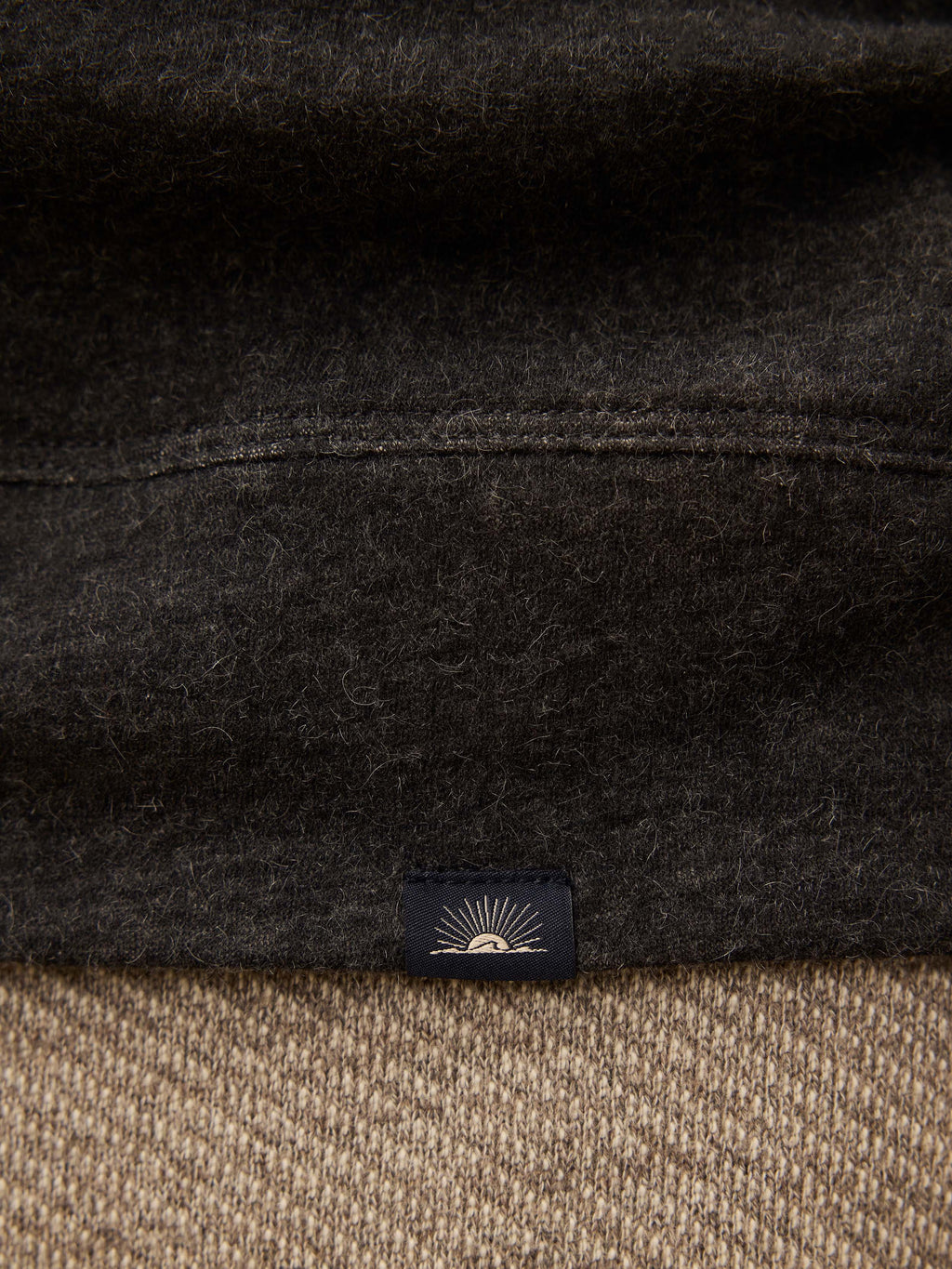 Aspen Lounge Cashmere Hoodie - Coal Smoke Melange