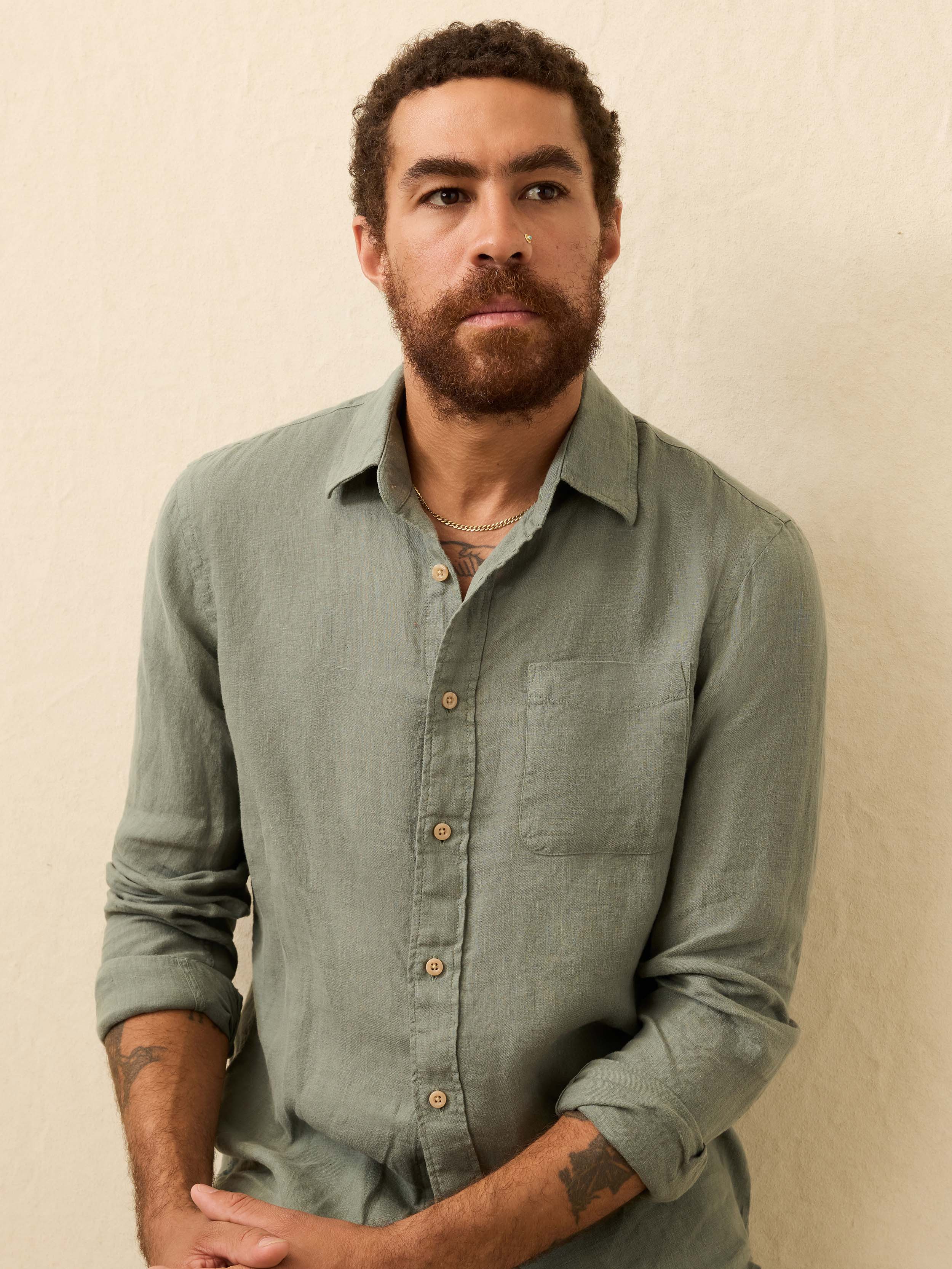 Laguna Linen Shirt - Valley Sage
