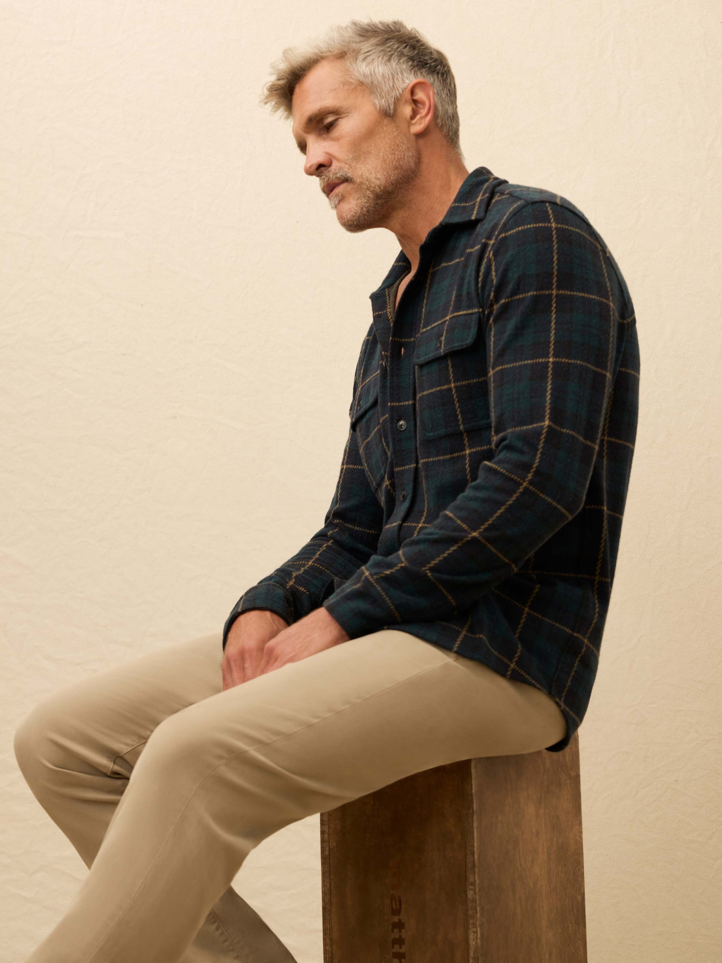 Legend™ Sweater Shirt - Lodge Blackwatch Plaid
