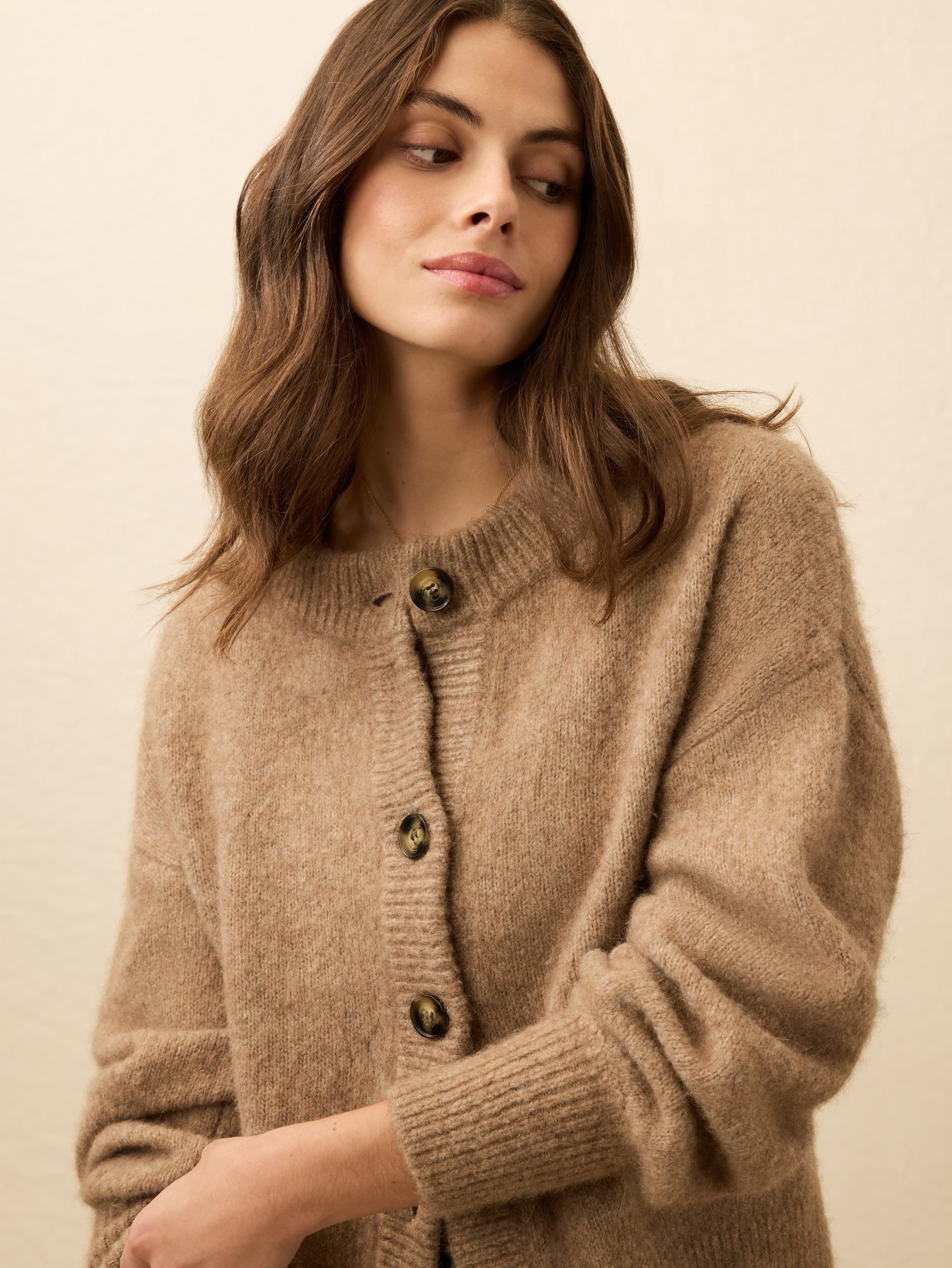 Alpine Cozy Cardigan - Toffee