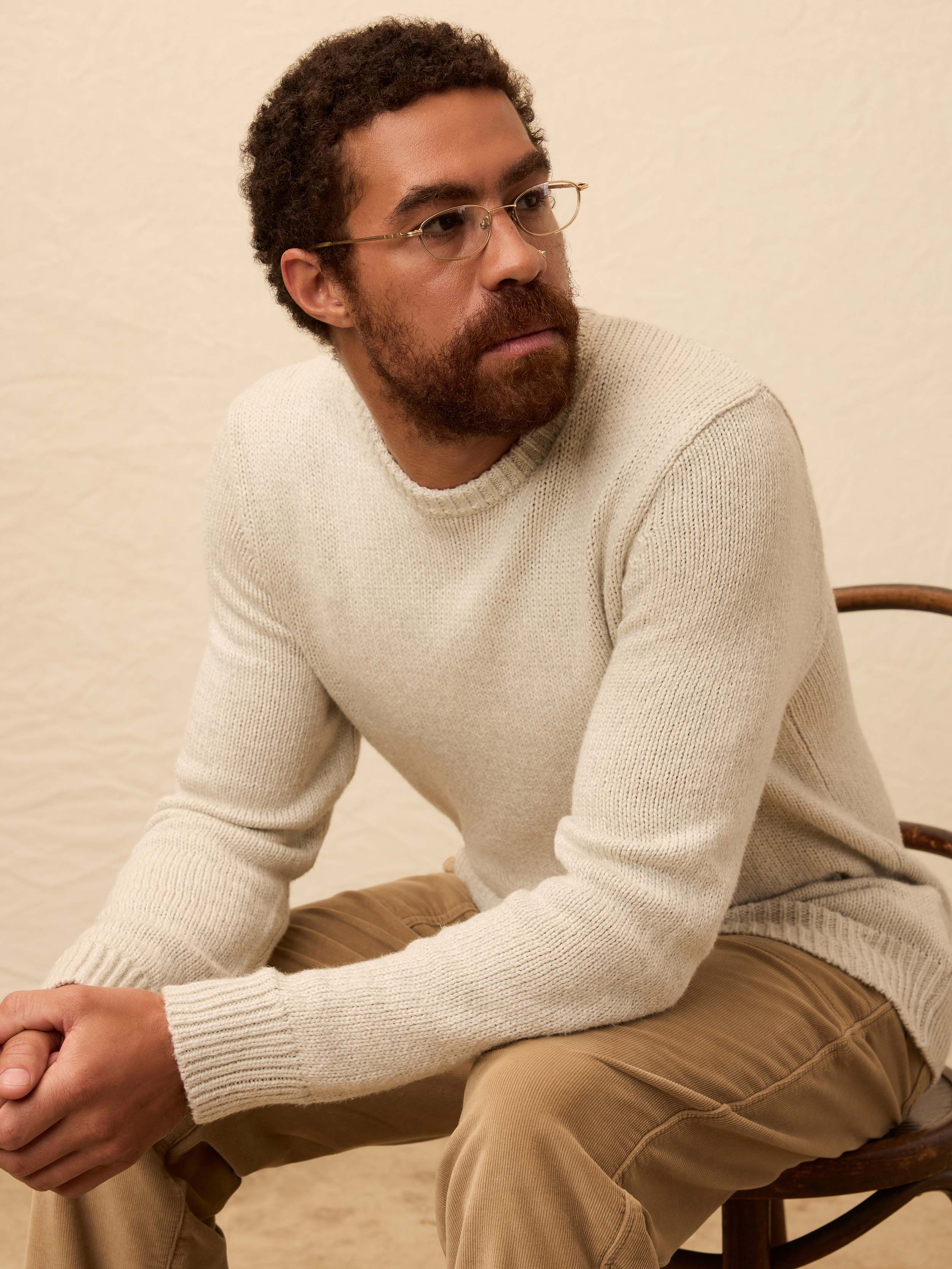 Heirloom Crewneck Sweater - Heather Grey