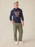 University of Virginia Sunwashed Slub Hoodie - Blue Nights