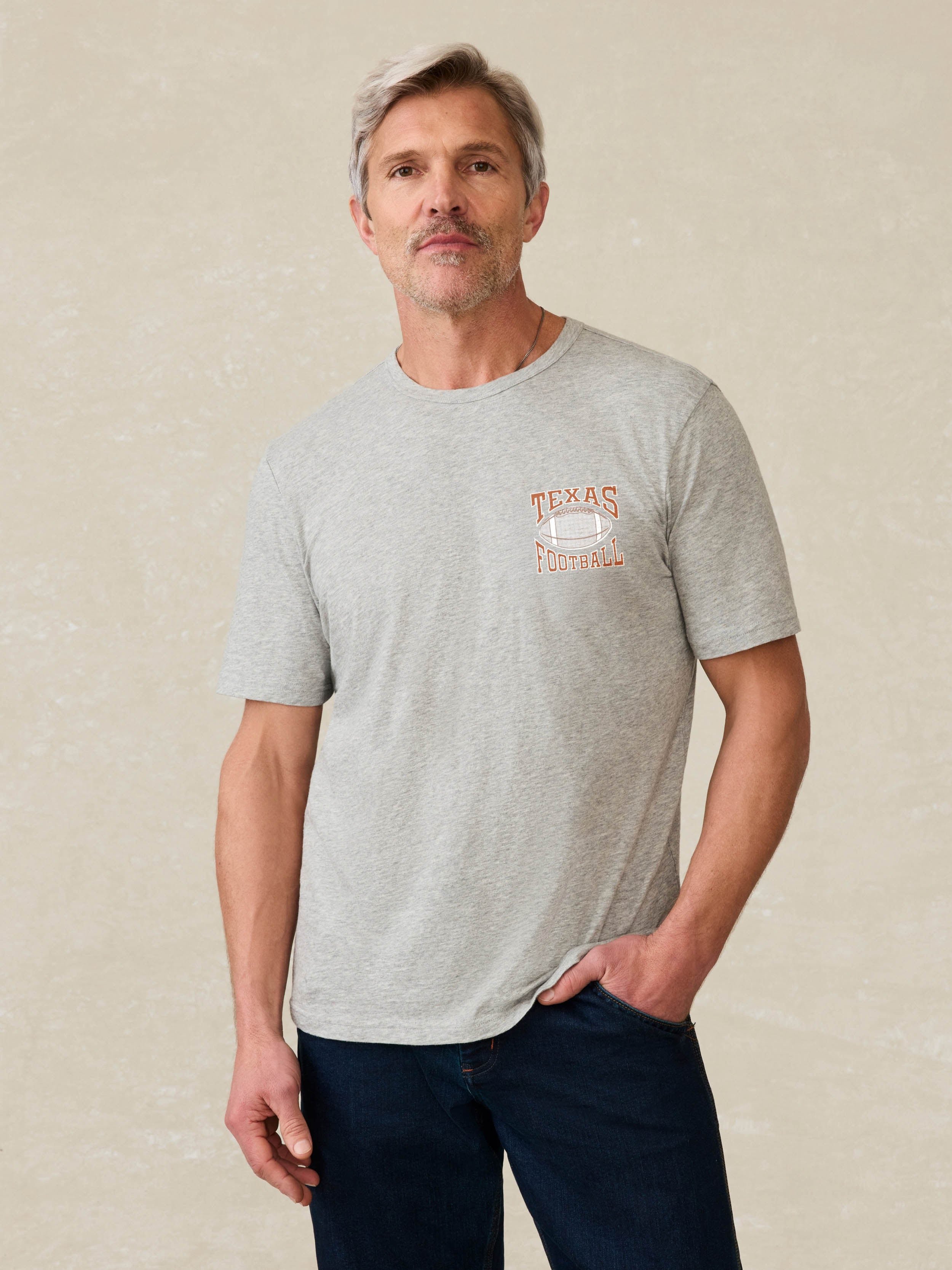 University of Texas Sunwashed Tee - Granite Heather