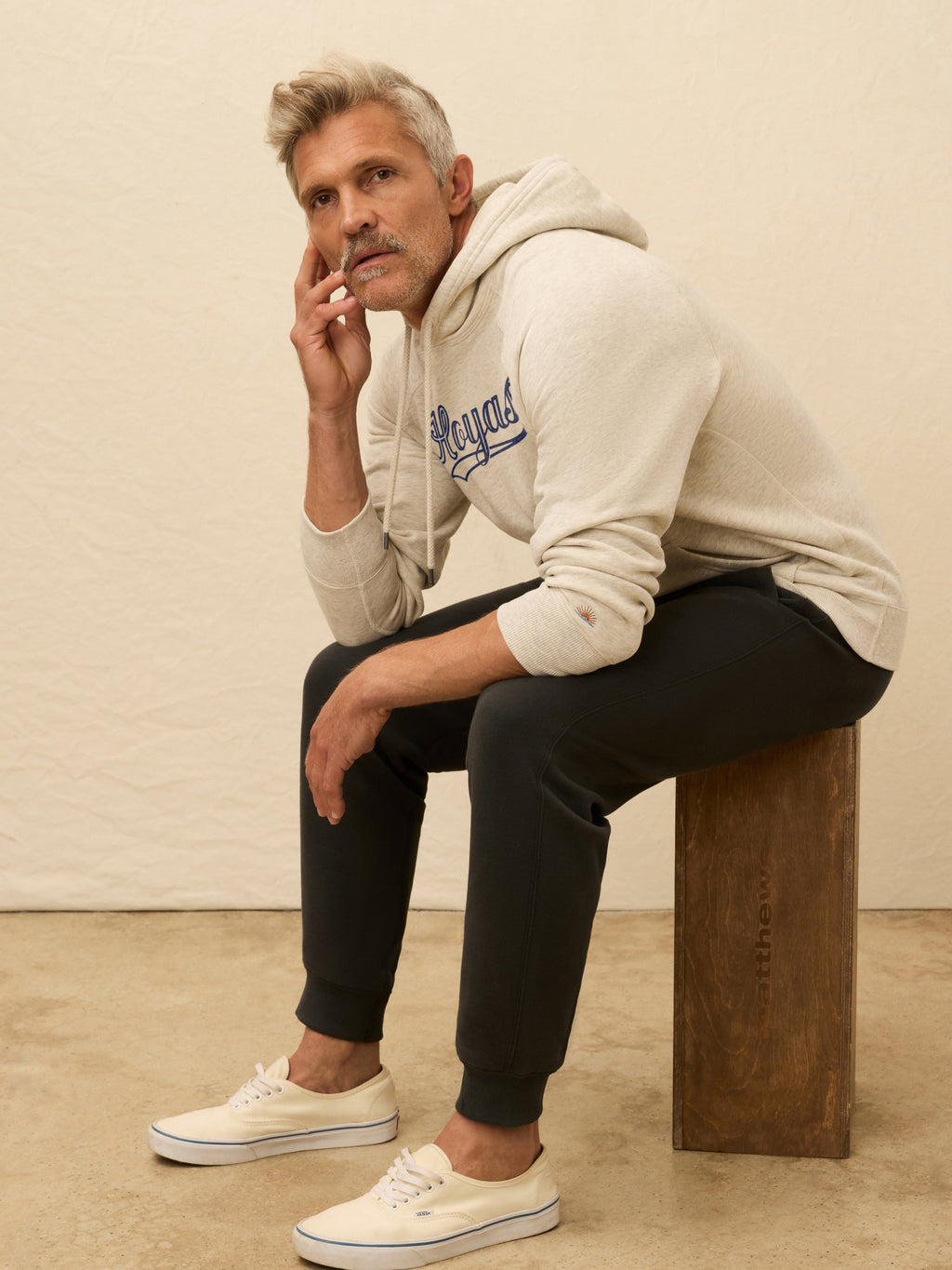 Georgetown High Standard Fleece Hoodie - Antique Ivory Heather