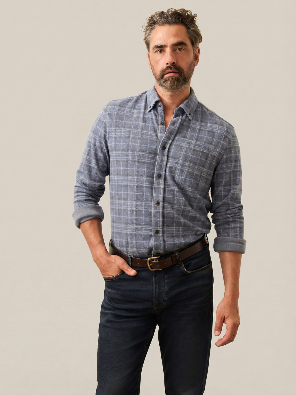 Legend™ Sweater Shirt - Castle Lake Plaid
