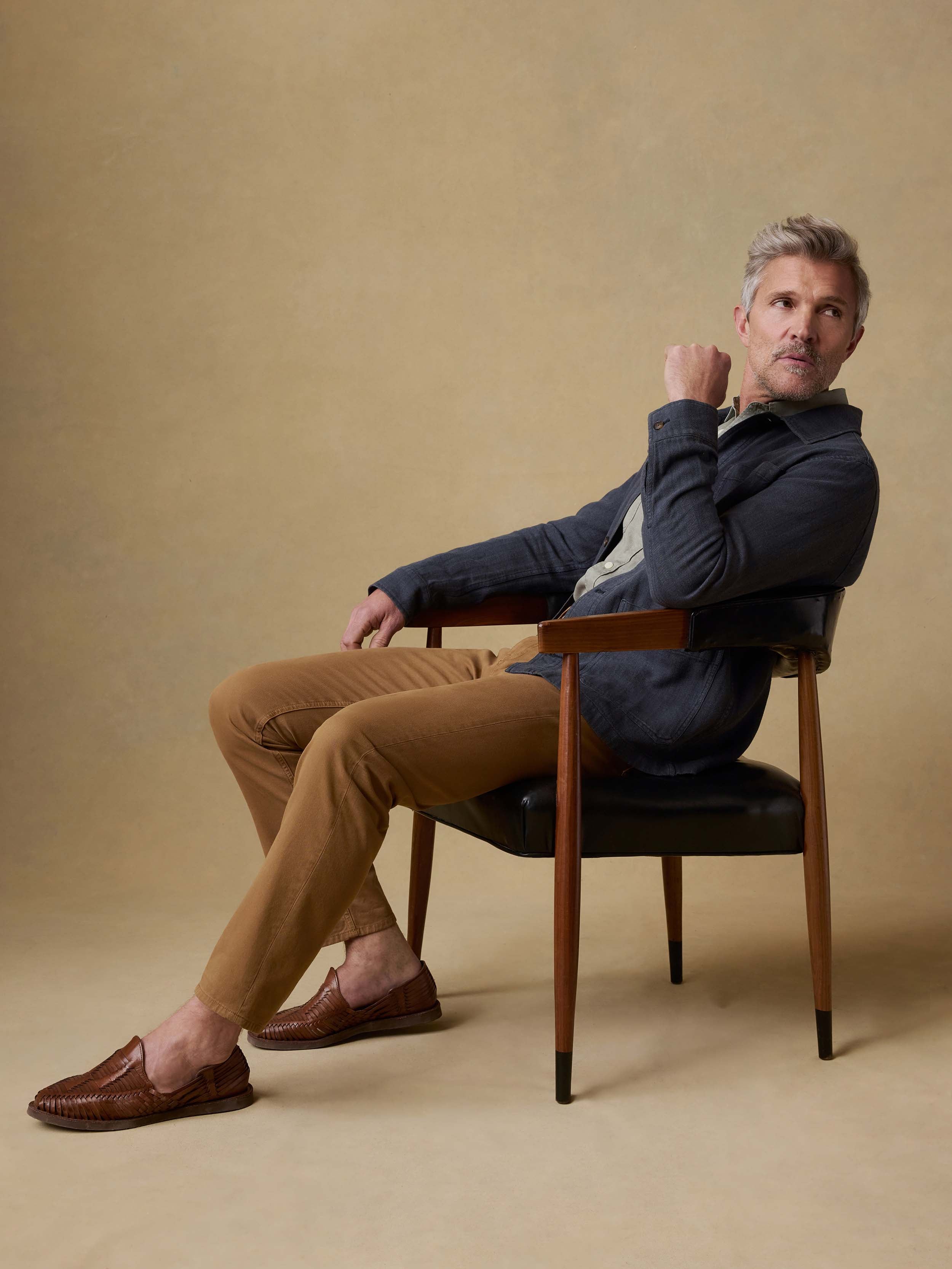 Herringbone Studio Jacket - Polar Night Herringbone