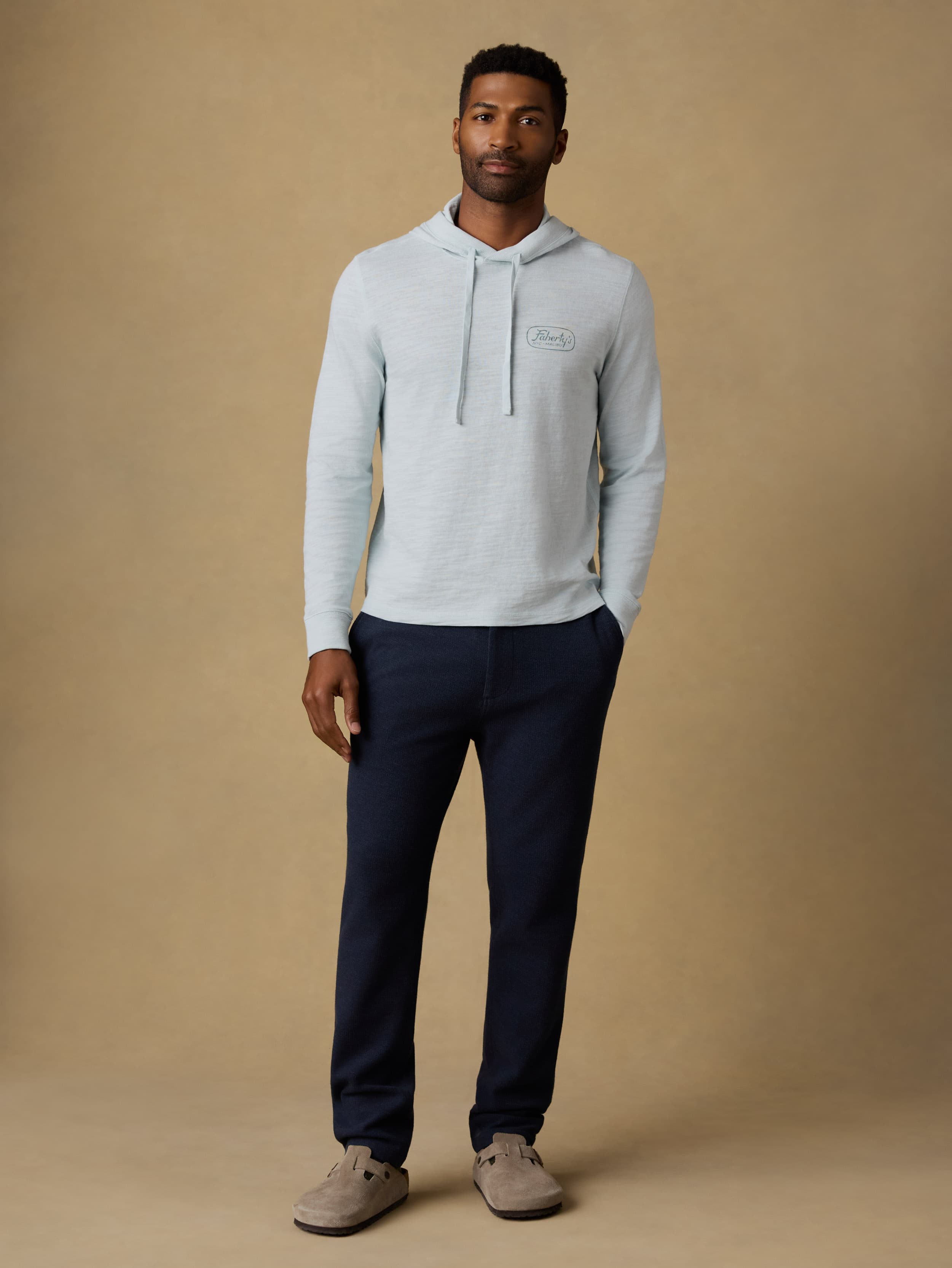 Surf Shop Sunwashed Organic Hoodie - Sky
