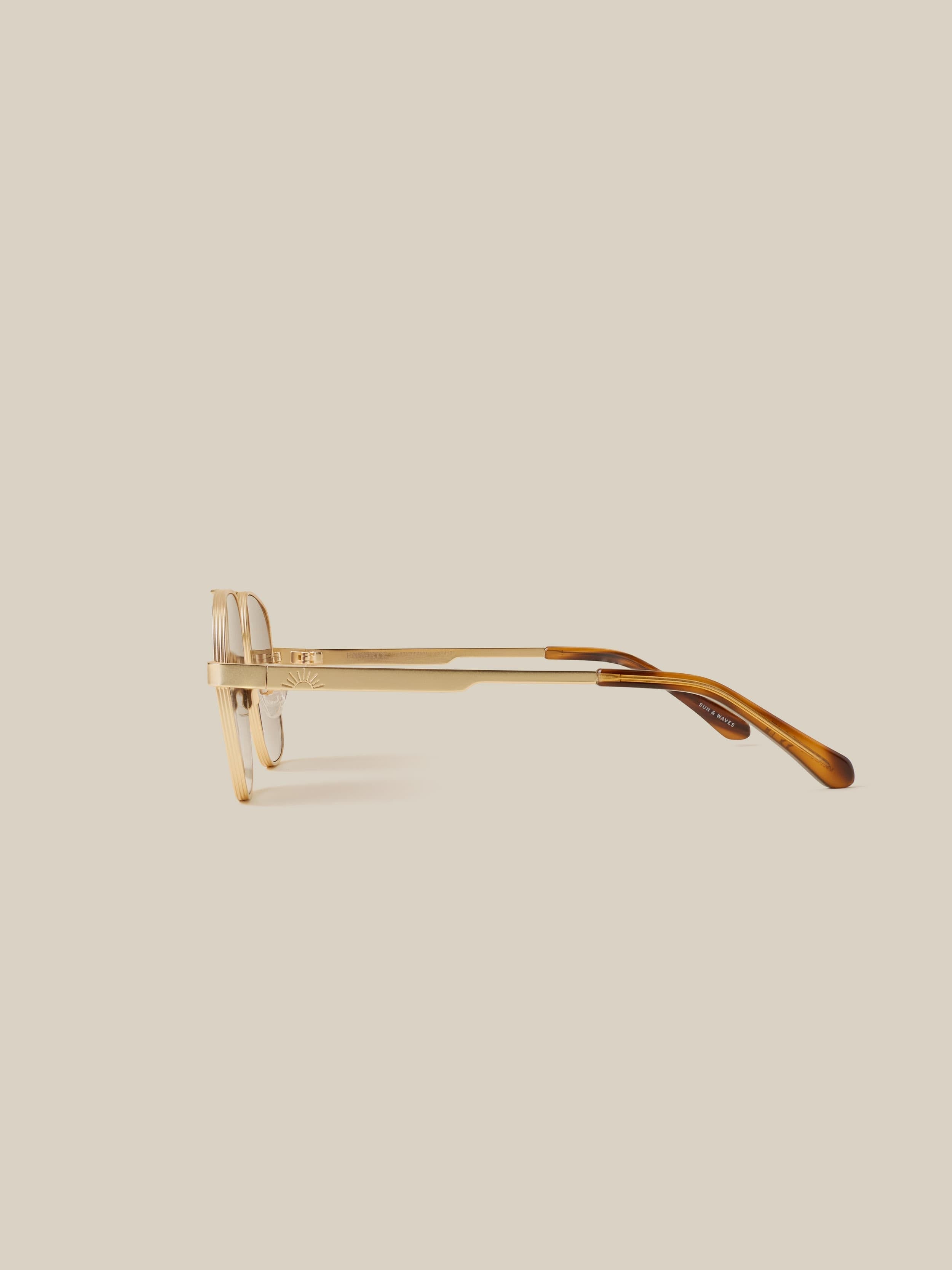 Waverly Sunglasses - Satin Gold
